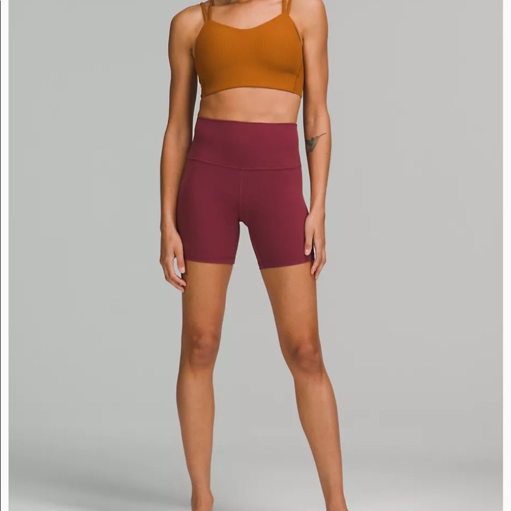 lululemon athletica Burgundy Athletic Align Shorts
